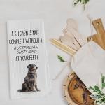 Geqtt Australian Shepherd Dish Towels - Funny Australian Shepherd Waffle Weave Kitchen Towels, Hand Towel, Tea Towel (16×24 Inches)