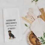 Geqtt Funny Rottweiler Dish Towels - Rottweiler Gifts Decorative Waffle Weave Kitchen Towels, Dog Gifts Hand Towel, Tea Towel (16×24 Inches)