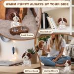 HOMQYTE Inspirational Gift - Positive Crochet Dog Animals with Affirmation Card Handmade Crochet Beagle Plush Doll for Women Dog Lovers Gifts (Beagle)