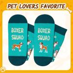 Zmart Funny Boxer Dog Gifts - Fun Boxer Dog Socks for Pet Lovers, Men Women Christmas Gifts
