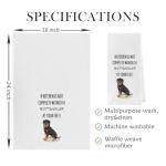 Geqtt Funny Rottweiler Dish Towels - Rottweiler Gifts Decorative Waffle Weave Kitchen Towels, Dog Gifts Hand Towel, Tea Towel (16×24 Inches)