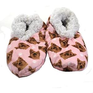 Yorkie Super Soft Slippers - E&S Pets - Yorkie Gifts - Cozy House Slippers - Non Skid Bottom - One Size Fits Most - Sherpa Slipper - Pet Lover Gifts For Men And Women