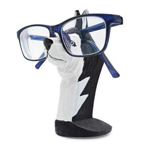 VIPbuy Handmade Wood Carving Eyeglasses Spectacle Holder Stand Sunglasses Display Rack Home Office Desk Décor Gift (Husky Dog)