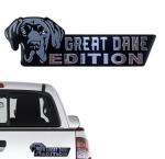 Dog Edition 3D Car Badge, Laser Cutting Metal Emblem, Cute Dogs Decals (Great Dane)