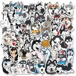 Cute Funny Siberian Husky Dog Stickers, 50PCS Dogs Vinyl Stickers for Laptops,Water Bottles,Phone, Animals Stickers,Bumper Stickers Decals(Siberian Husky)