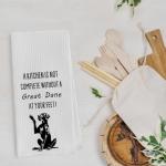 Geqtt Great Dane Dish Towels - Funny Great Dane Gifts Decorative Waffle Weave Kitchen Towels, Dog Lover Gifts Hand Towel, Tea Towel (16×24 Inches)
