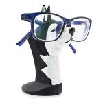 VIPbuy Handmade Wood Carving Eyeglasses Spectacle Holder Stand Sunglasses Display Rack Home Office Desk Décor Gift (Husky Dog)