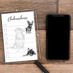 Chihuahua Sticky Notepad to Do List | Chihuahua Dog Lover Gifts for Women | Office School Supply Sticky Notes 4"x6" 50 Pages