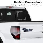 Dog Edition 3D Car Badge, Laser Cutting Metal Emblem, Cute Dogs Decals (Great Dane)