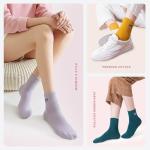 Jinny's Shoppe Women’s Cute Crew Socks Gift Set – 3/5 Pairs Warm Cotton Novelty Holiday Socks for Christmas, Birthday, Valentine’s Gift (Bulldog Embroidery)