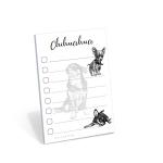 Chihuahua Sticky Notepad to Do List | Chihuahua Dog Lover Gifts for Women | Office School Supply Sticky Notes 4"x6" 50 Pages