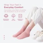 Jinny's Shoppe Women’s Cute Crew Socks Gift Set – 3/5 Pairs Warm Cotton Novelty Holiday Socks for Christmas, Birthday, Valentine’s Gift (Bulldog Embroidery)