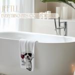 JFFTLL Funny Maltese Dog Kitchen Towels, Maltese Gifts Dish Tea Towels for Home Bar Kitchen, Dog Lovers Gifts, Wine Lover Gifts, Funny Hand Towels for Bathroom, 16x24 Inch