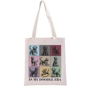 G2TUP Funny Golden Doodle Gift My Doodle Era Tote Bag Dogs Mama Handbag Dog Lovers Gift Pet DogLover Gifts (My Doodle Era TB)