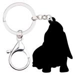 WEVENI Acrylic Basset Hound Dog Keychain Pet Keyring For Women Girls Bag Car Wallet Charms (Multicolor)