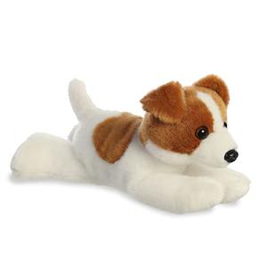 Aurora® Adorable Mini Flopsie™ Jackie Russell™ Stuffed Animal - Mini Companions Ready for Playful Adventures - for Kids All Ages, Toddlers, Adults, and Families - Brown 8.5 Inches