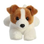 Aurora® Adorable Mini Flopsie™ Jackie Russell™ Stuffed Animal - Mini Companions Ready for Playful Adventures - for Kids All Ages, Toddlers, Adults, and Families - Brown 8.5 Inches