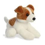 Aurora® Adorable Mini Flopsie™ Jackie Russell™ Stuffed Animal - Mini Companions Ready for Playful Adventures - for Kids All Ages, Toddlers, Adults, and Families - Brown 8.5 Inches