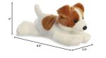 Aurora® Adorable Mini Flopsie™ Jackie Russell™ Stuffed Animal - Mini Companions Ready for Playful Adventures - for Kids All Ages, Toddlers, Adults, and Families - Brown 8.5 Inches