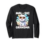 Mal-Shi Rescue Dog Mom Long Sleeve T-Shirt