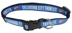 Oklahoma City Thunder Dog Collar - Medium Size