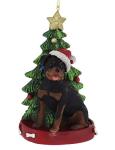 Personalized Rottweiler Resin Christmas Tree Ornament