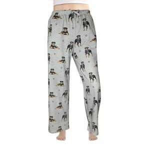 Rottweiler Pajama Pants - Comfy Cotton Blend