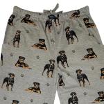 Rottweiler Pajama Pants - Comfy Cotton Blend