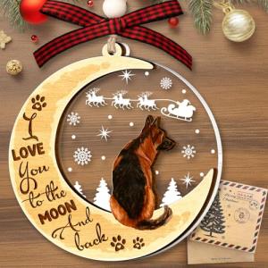German Shepherd Christmas Tree Ornaments for Dog Lovers
