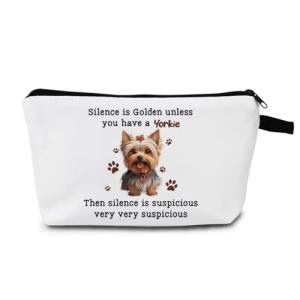 Yorkie Lover Makeup Bag for Dog Moms