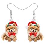 Pomeranian Drop Dangle Earrings for Dog Lovers