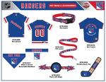 NHL New York Rangers Pet Jersey for Dogs