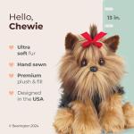 Bearington Chewie Plush Yorkie Stuffed Animal