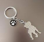 Rottweiler Dog Keychain - Cute Metal Design