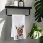Funny Yorkshire Terrier Hand Towels for Dog Lovers