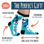 Lavley My Dog Thinks I'm Cool - Funny Socks For Dog and Husky Lovers - Unisex for Men & Women, One Size