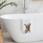 Funny Yorkshire Terrier Hand Towels for Dog Lovers