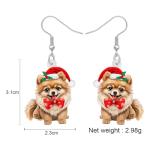 Pomeranian Drop Dangle Earrings for Dog Lovers