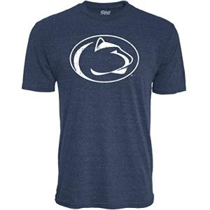 Blue 84 Mens Ncaa Officially Licensed Tri-blend Vintage Icon Team Color T-Shirt, Team Color, Medium US