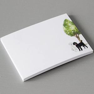 Poodle Sticky Notes - 4" x 3" 50 Sheets. Notepad, to Do List, Reminder Note. Gift for Dog Lovers. (1, Poodles (Black & White))