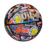 WILSON NBA All Team Retro Basketball - Multicolor, Size 7-29.5"