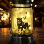 Rottweiler Solar Lanterns for Dog Lovers