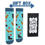 Cavertin Women's Socks Pug, Dachshund, Horse, Flamingo, French Bulldog, Golden Retriever, Chicken, Fox (Dachshund)