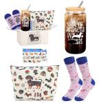 Dachshund Gifts for Women Dachshund Unique Gift Basket with Novelty Socks for Dog Mom Dog Lover Funny Bag Birthday Gifts Christmas Gifts for New Puppy Owners