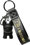PawsFourLove Adorable French Bulldog Keychain - Cute & Durable Frenchie Bulldog Key Ring Charm - Ideal for Dog Lovers & Pet Owners - Lightweight Metal Keyring Accessory for Keys, Bags & Purses