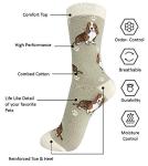 Basset Hound Dog Socks: Full Body, Khaki, One Size Fits All by E&S Pets