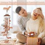 GDNSFIT Dachshund Dog Wind Chimes for Outside,Metal Windchimes,Dachshund Dog Gifts for Women/Men,Wind Chime Garden Decor Outdoor,Memorial/Housewarming/Birthday/Festival Gifts,Front Yard Decor