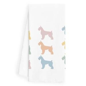 WFSM Schnauzer Kitchen Towels - Dog Mom Gifts, Decorative Hand Towels, 1624 Inches