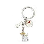 GEPAS Dog Keychain, Lovely Dog Key-ring Portable Metal Keychain Keyring Key Decor Car Keyring Decoration(Jack Russell)