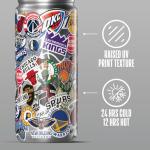 Hydrapeak x NBA Officially Licensed All Team Sticker Print 20 oz Insulated Water Bottle with Straw Lid and Handle